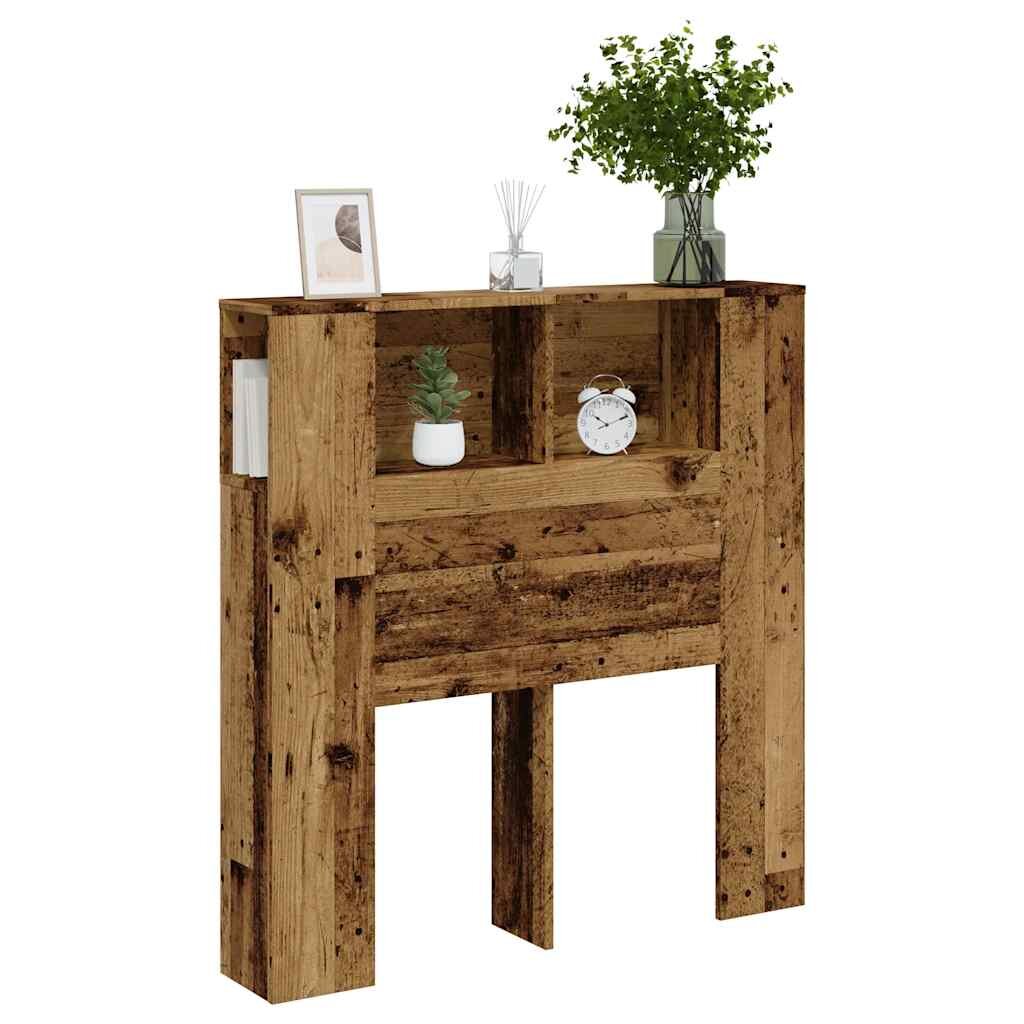 vidaXL Табла за легло тип шкаф 100x185x1025 см инженерно дърво