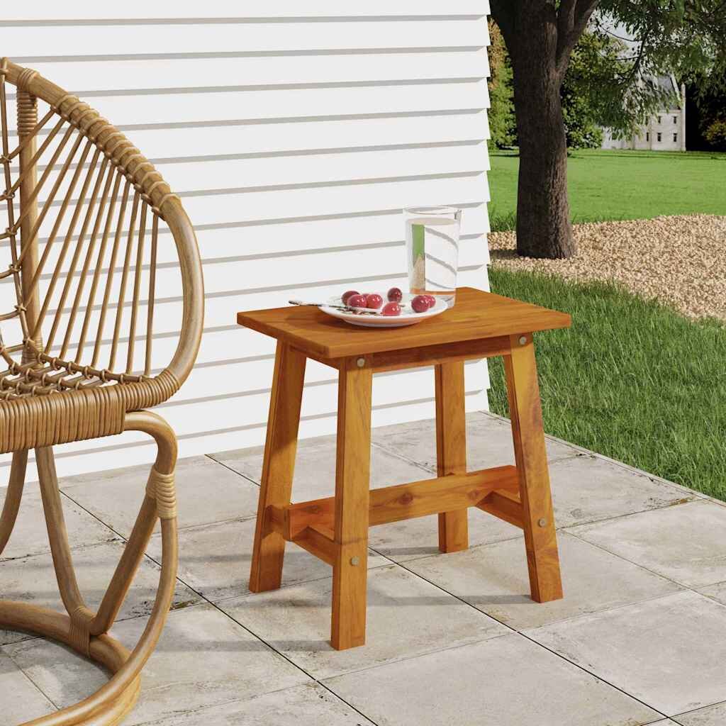 vidaXL Табуретка 45x29x45 см правоъгълна масивна акация