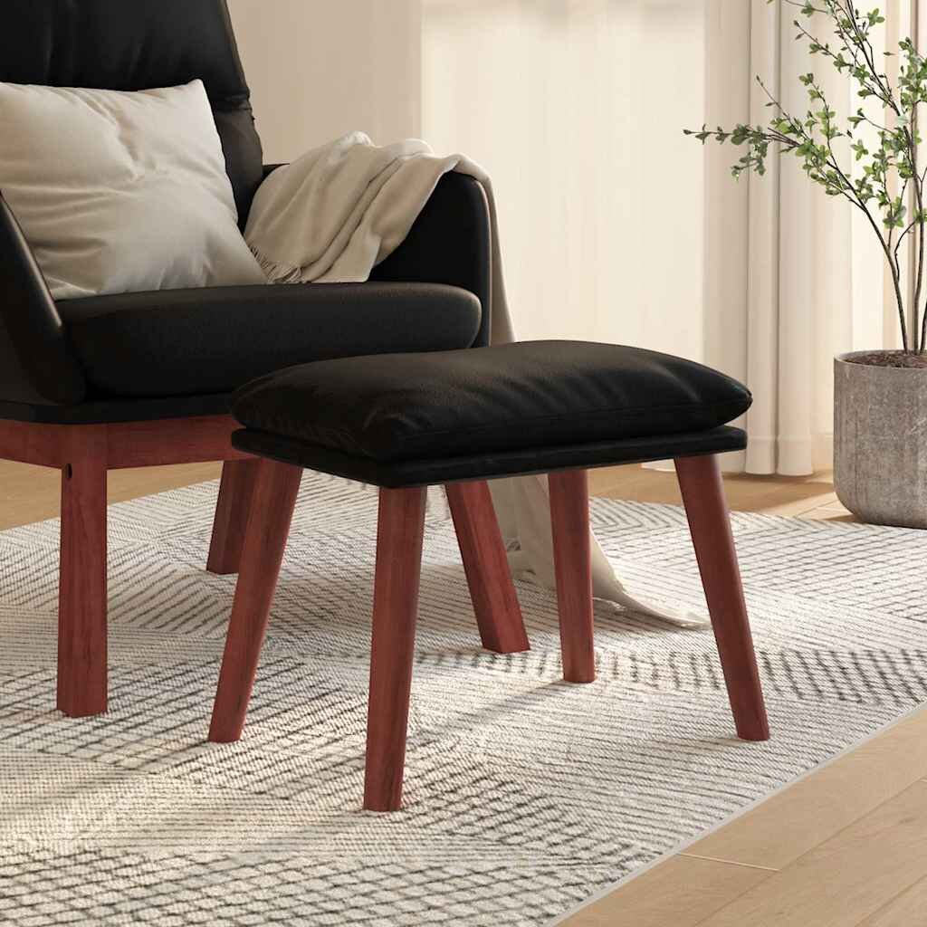 vidaXL Табуретка черна 45x295x35 см изкуствена кожа