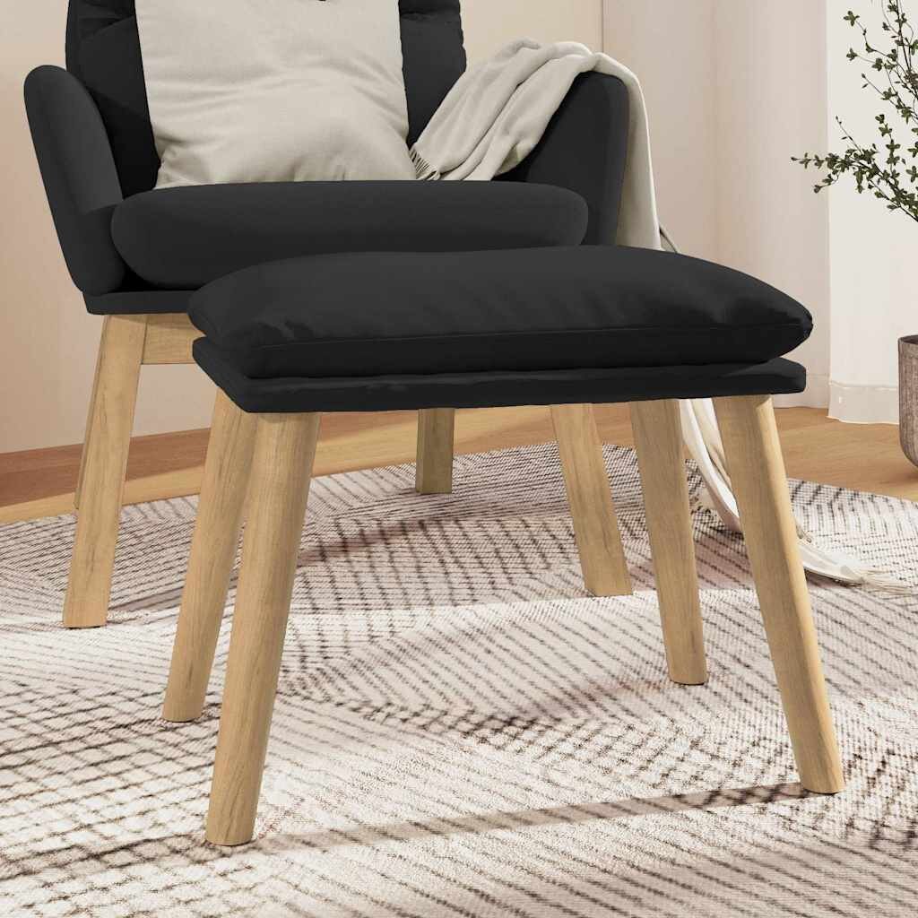 vidaXL Табуретка черна 45x295x35 см кадифе