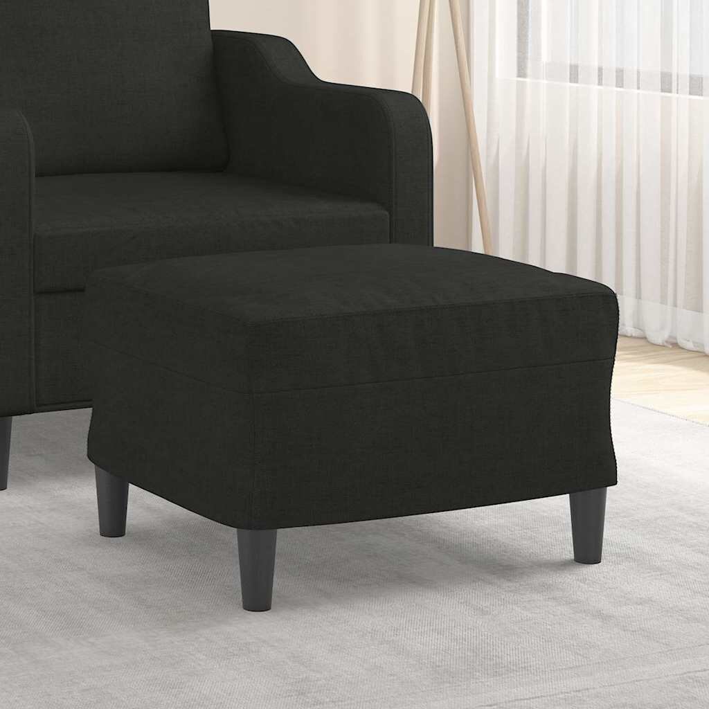 vidaXL Табуретка черна 60x50x41 см плат