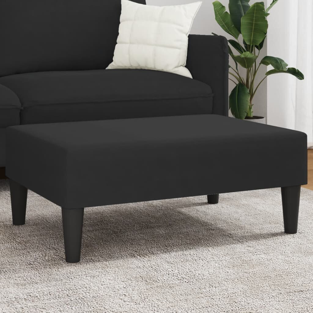 vidaXL Табуретка черна 77x55x31 см кадифе