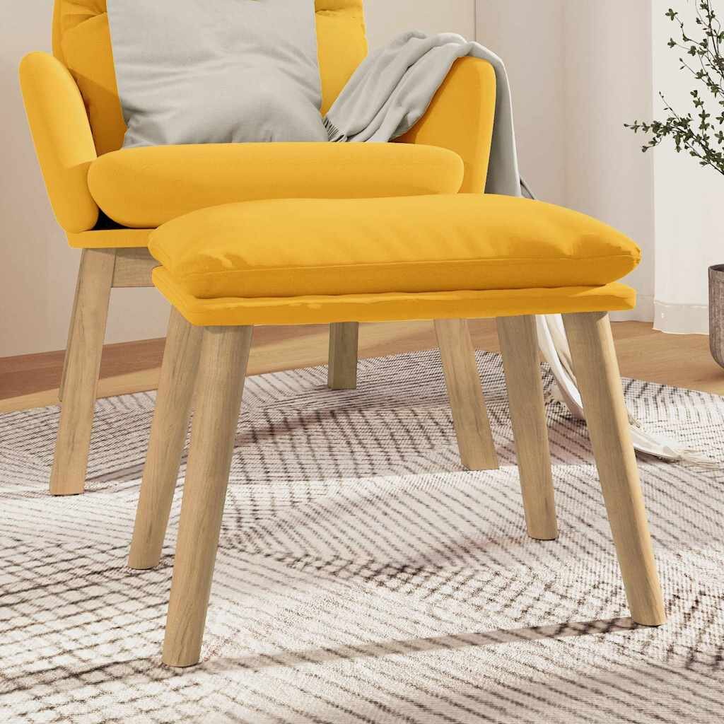 vidaXL Табуретка горчица жълта 45x295x35 см кадифе