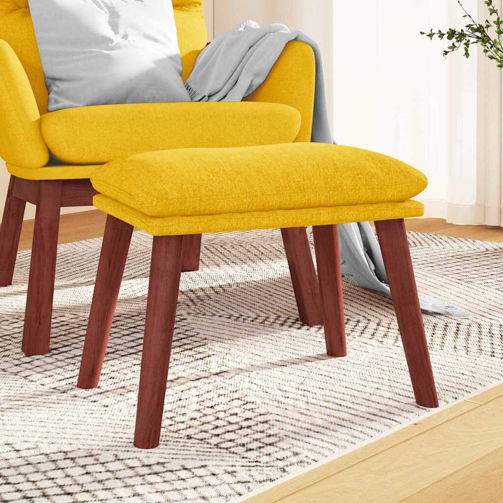 vidaXL Табуретка горчица жълта 45x295x35 см текстил