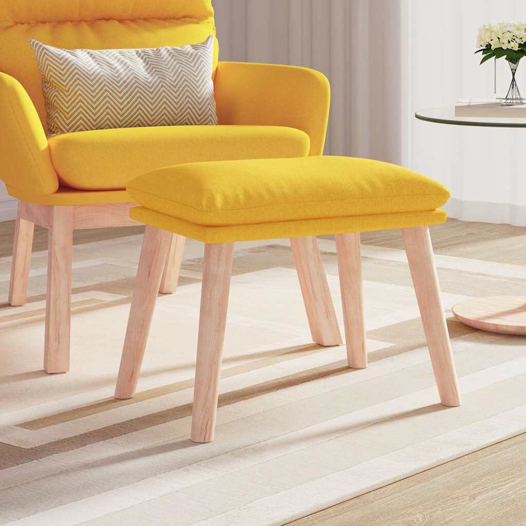 vidaXL Табуретка горчица жълта 45x295x35 см текстил