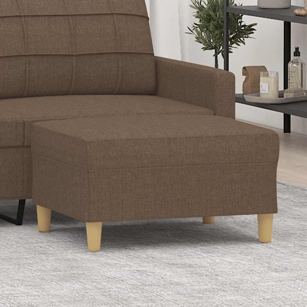vidaXL Табуретка кафяв 70x55x41 см плат