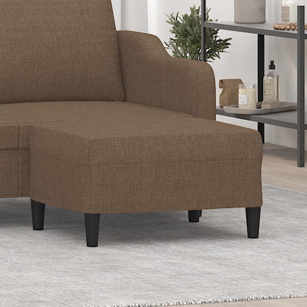 vidaXL Табуретка кафяв 70x55x41 см плат