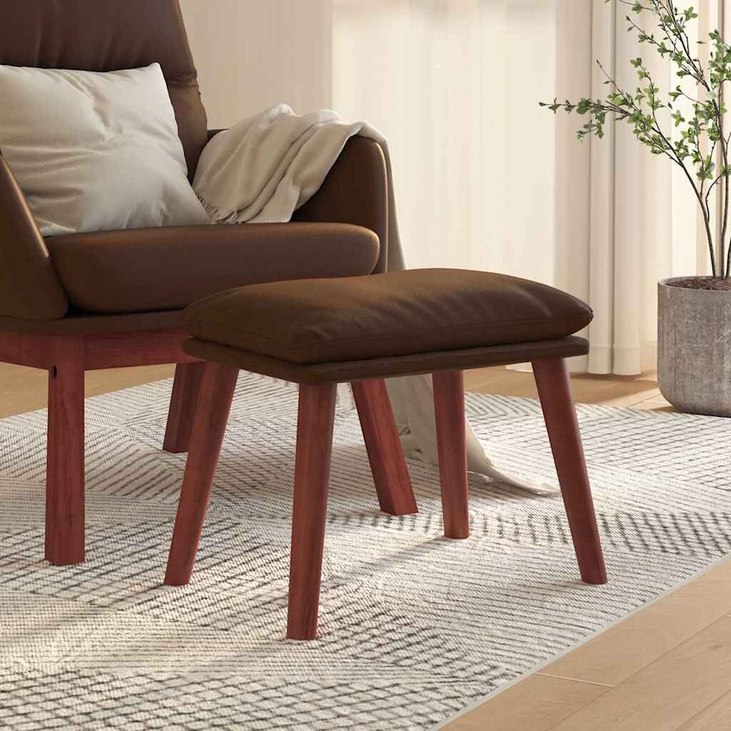 vidaXL Табуретка кафява 45x295x35 см изкуствена кожа