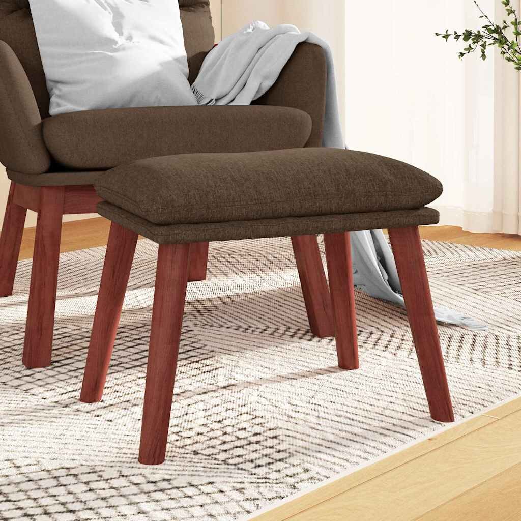 vidaXL Табуретка кафява 45x295x35 см текстил