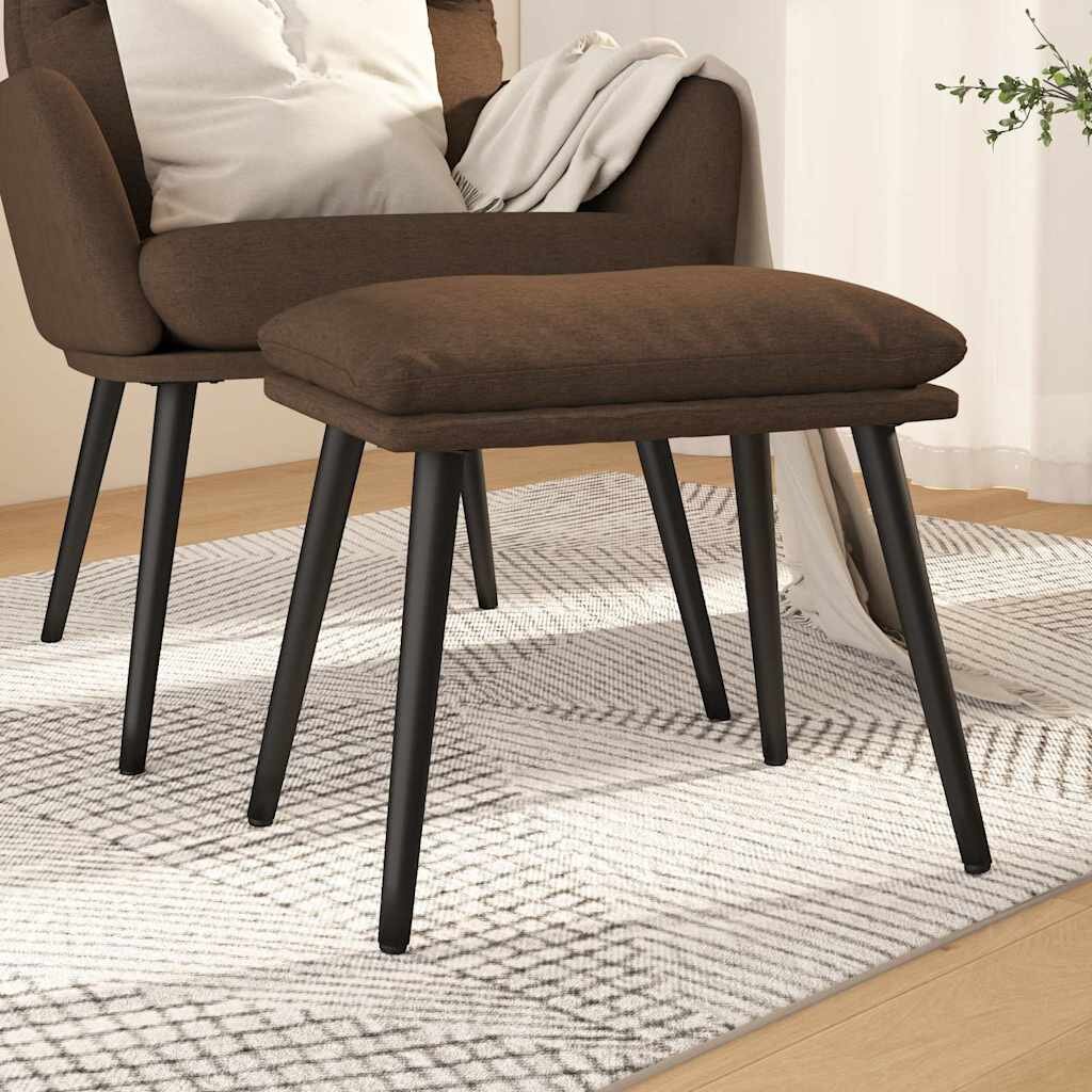 vidaXL Табуретка кафява 45x295x35 см текстил
