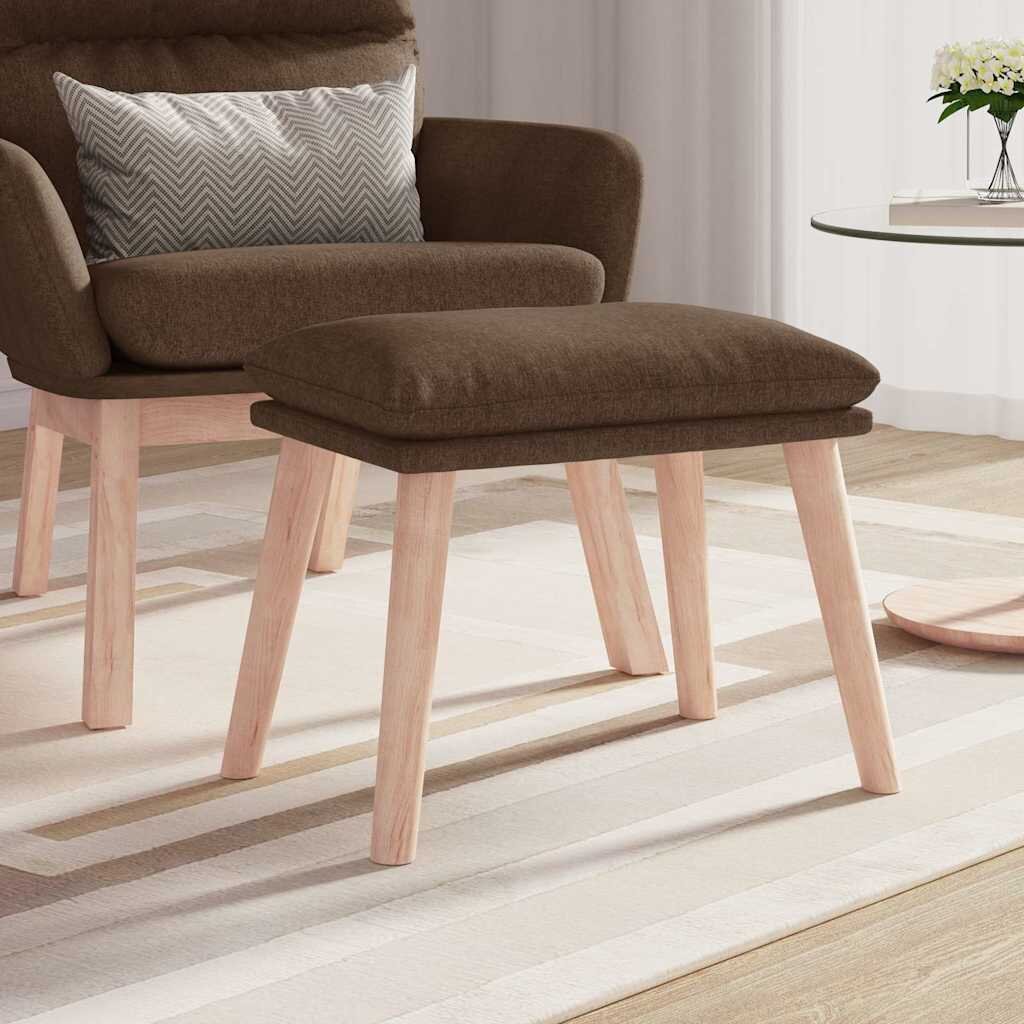 vidaXL Табуретка кафява 45x295x35 см текстил