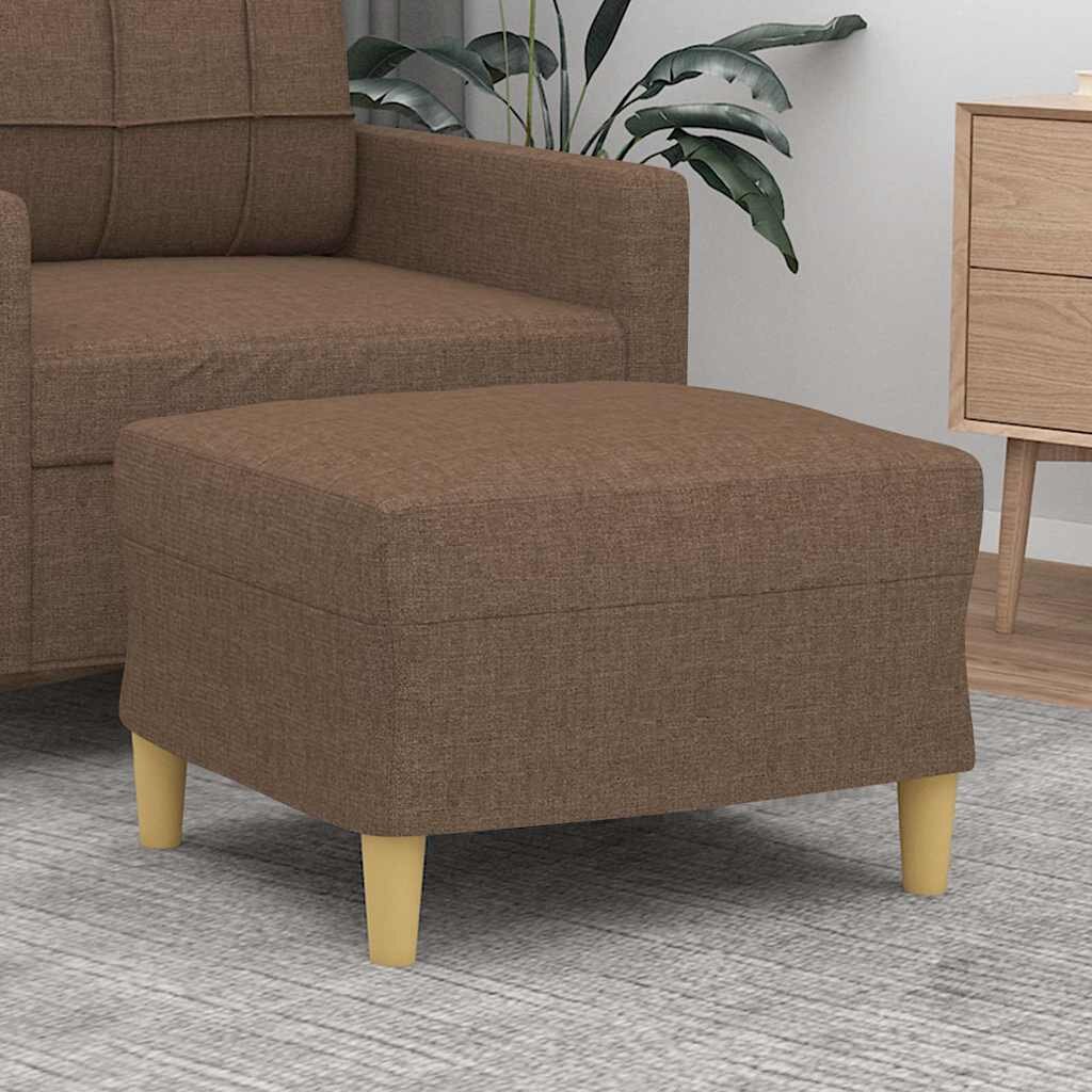 vidaXL Табуретка кафява 60x50x41 см плат