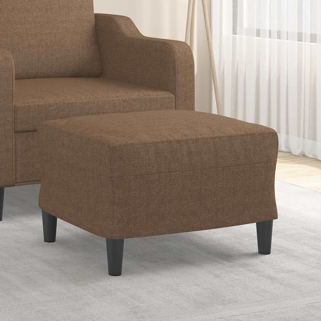 vidaXL Табуретка кафява 60x50x41 см плат
