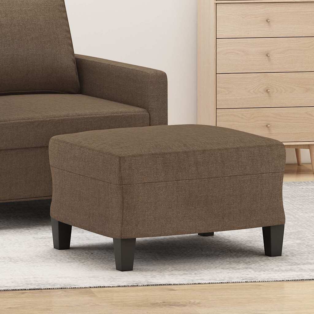 vidaXL Табуретка кафява 60x50x41 см плат