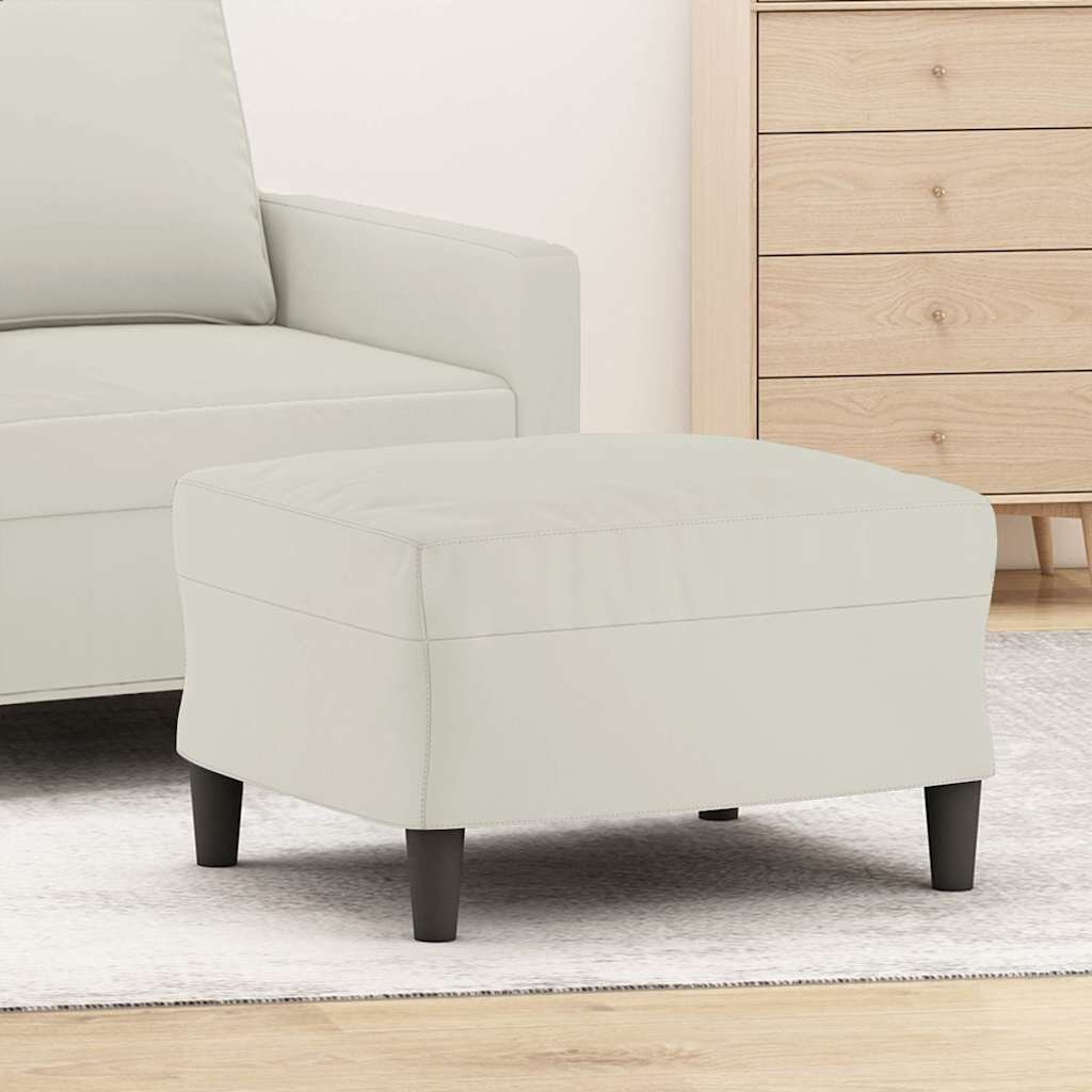 vidaXL Табуретка кремав 60x50x41 см кадифе