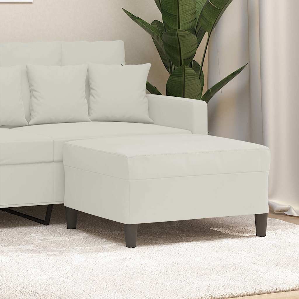 vidaXL Табуретка кремава 70x55x41 см кадифе