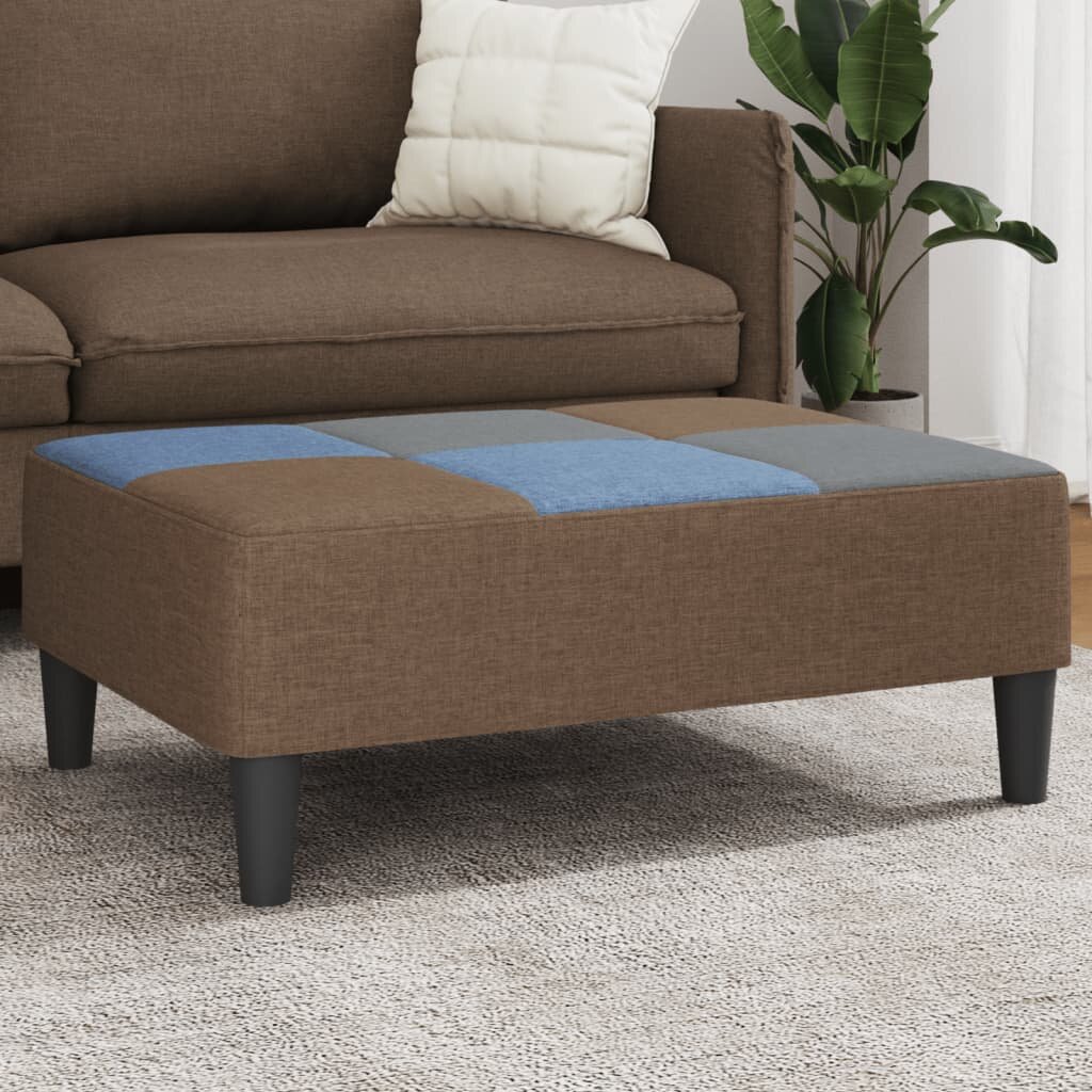vidaXL Табуретка пачуърк 77x55x31 см плат