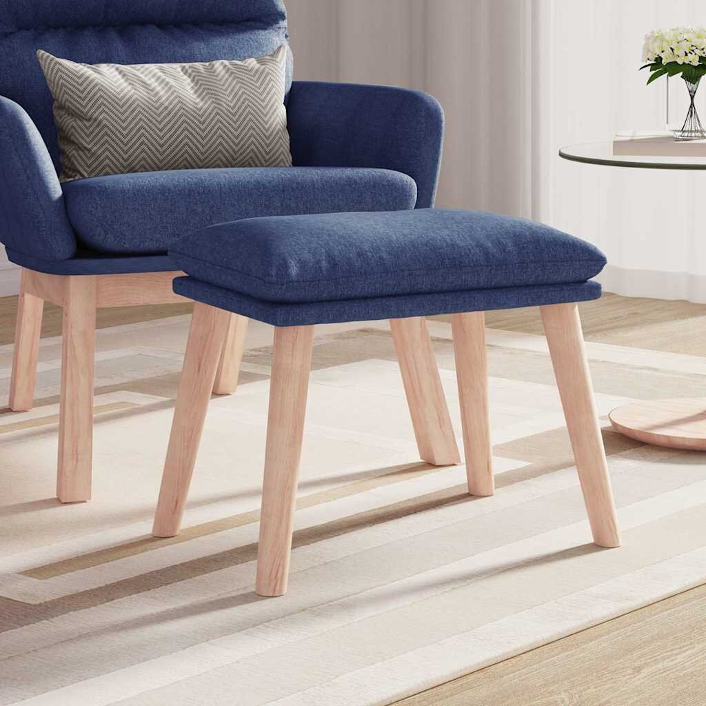 vidaXL Табуретка синя 45x295x35 см текстил