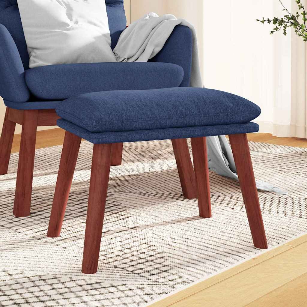 vidaXL Табуретка синя 45x295x35 см текстил
