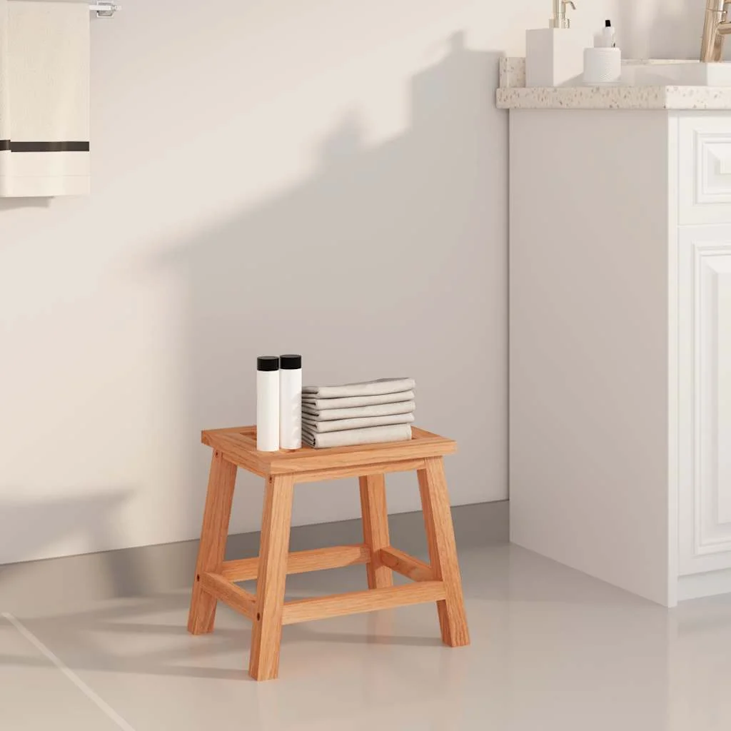 vidaXL Табуретка стълба 29x225x255 см масивна орехова дървесина