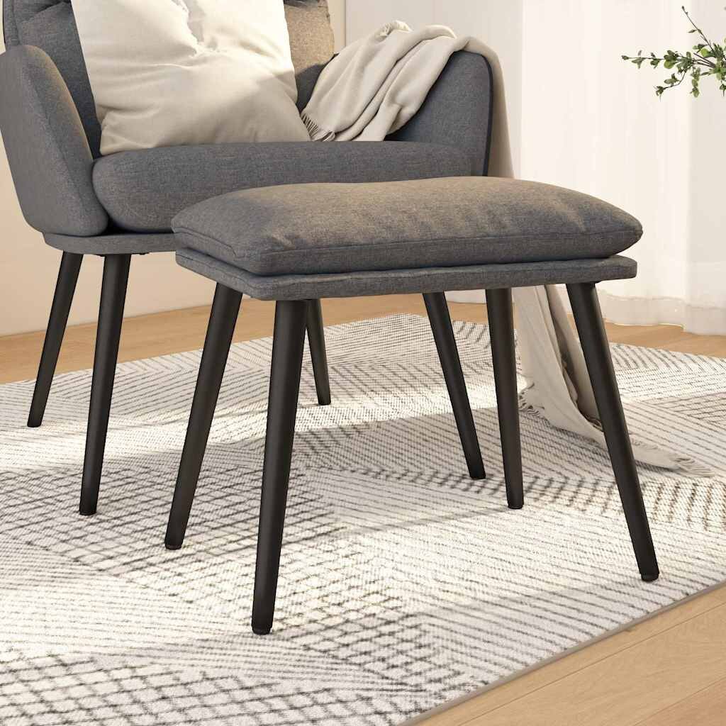 vidaXL Табуретка светлосива 45x295x35 см текстил