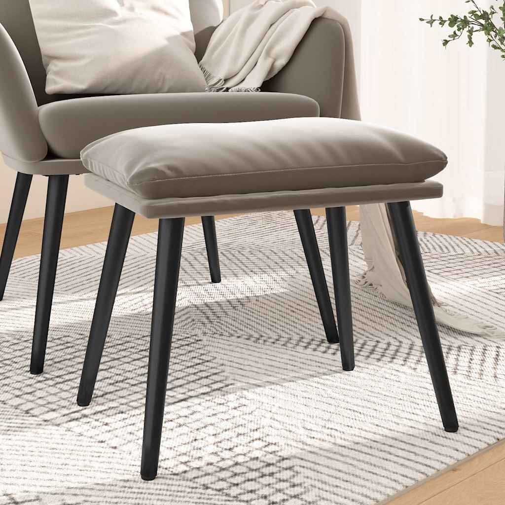 vidaXL Табуретка светлосива 45x295x35 см текстил