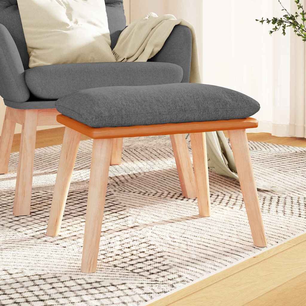 vidaXL Табуретка светлосива 45x295x35 см текстил и изкуствена кожа