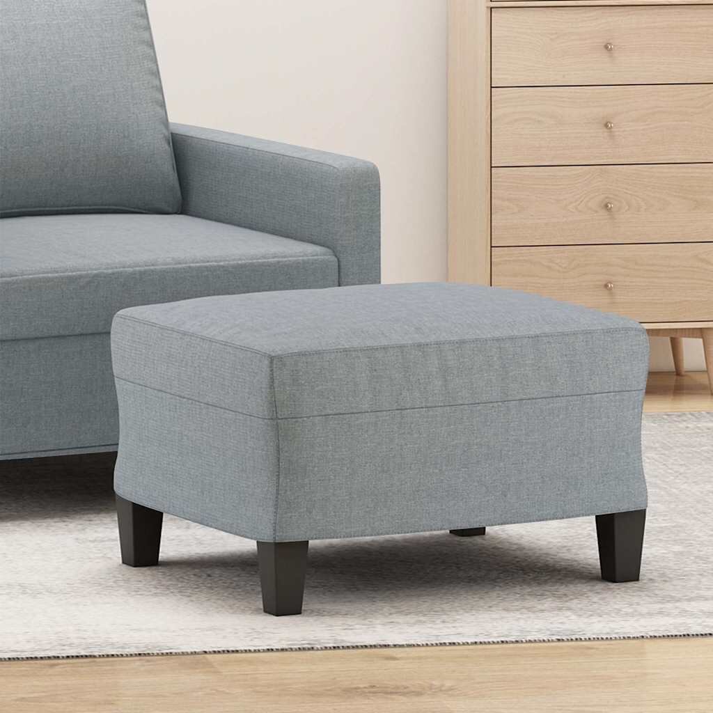 vidaXL Табуретка светлосива 60x50x41 см текстил