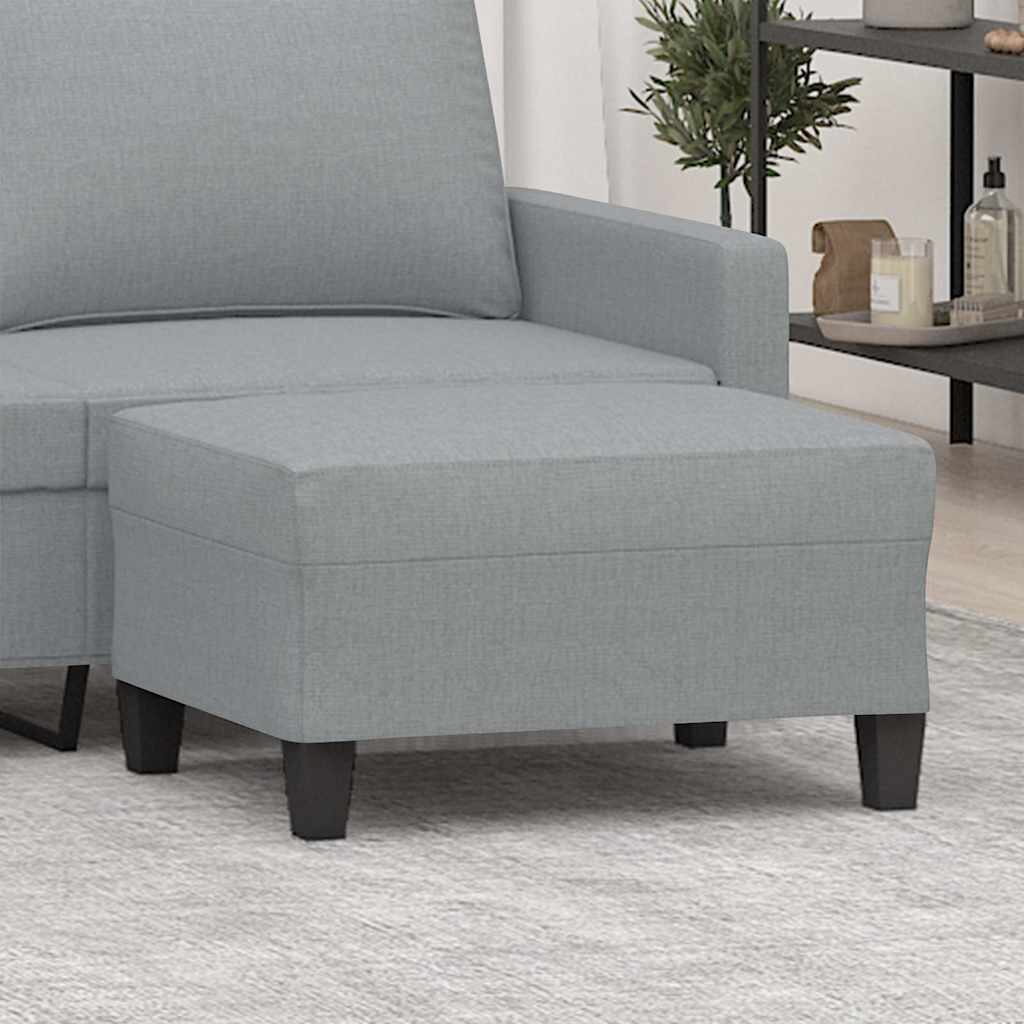 vidaXL Табуретка светлосива 70x55x41 см Плат