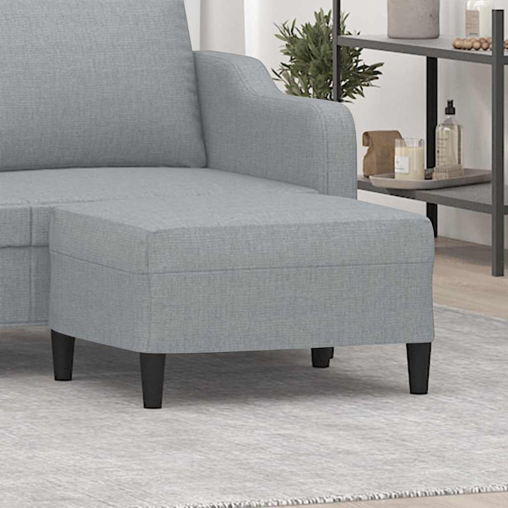 vidaXL Табуретка светлосива 70x55x41 см Плат