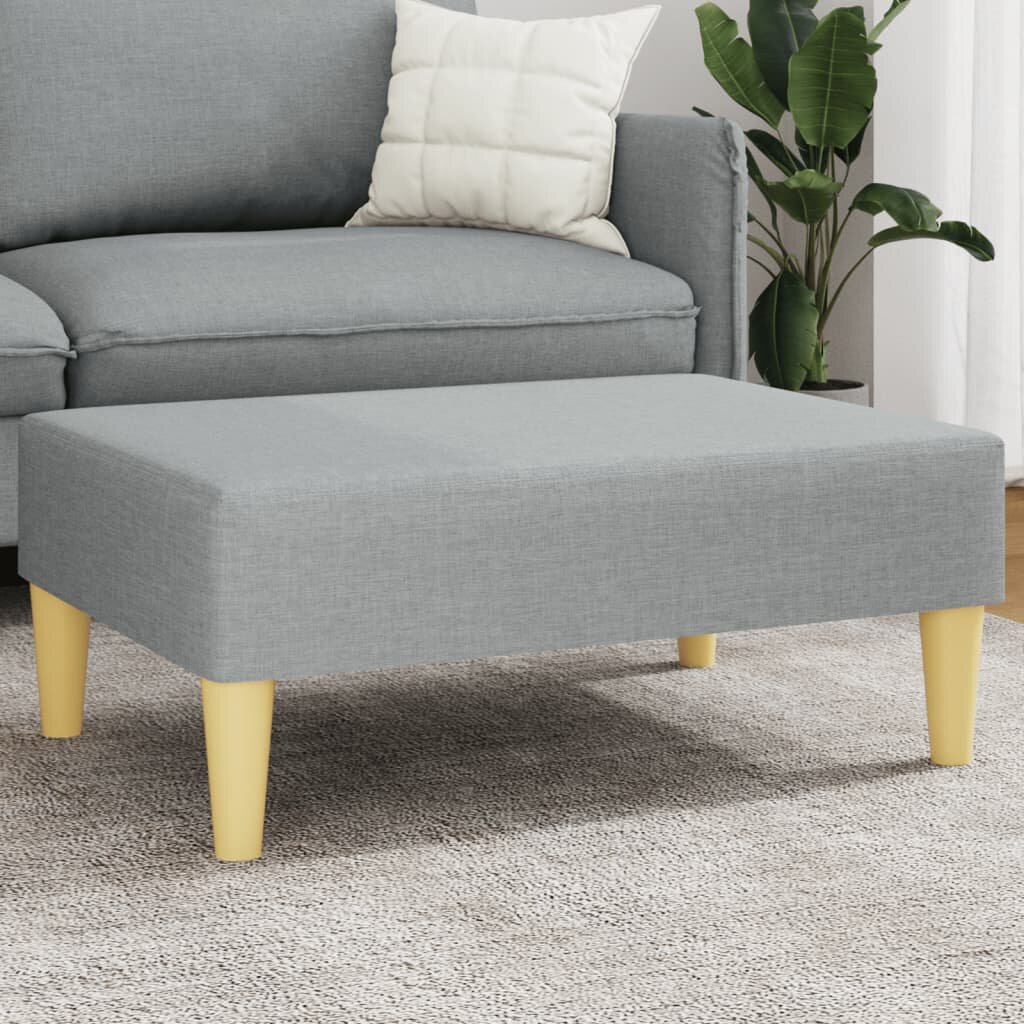 vidaXL Табуретка светлосива 77x55x31 см Плат