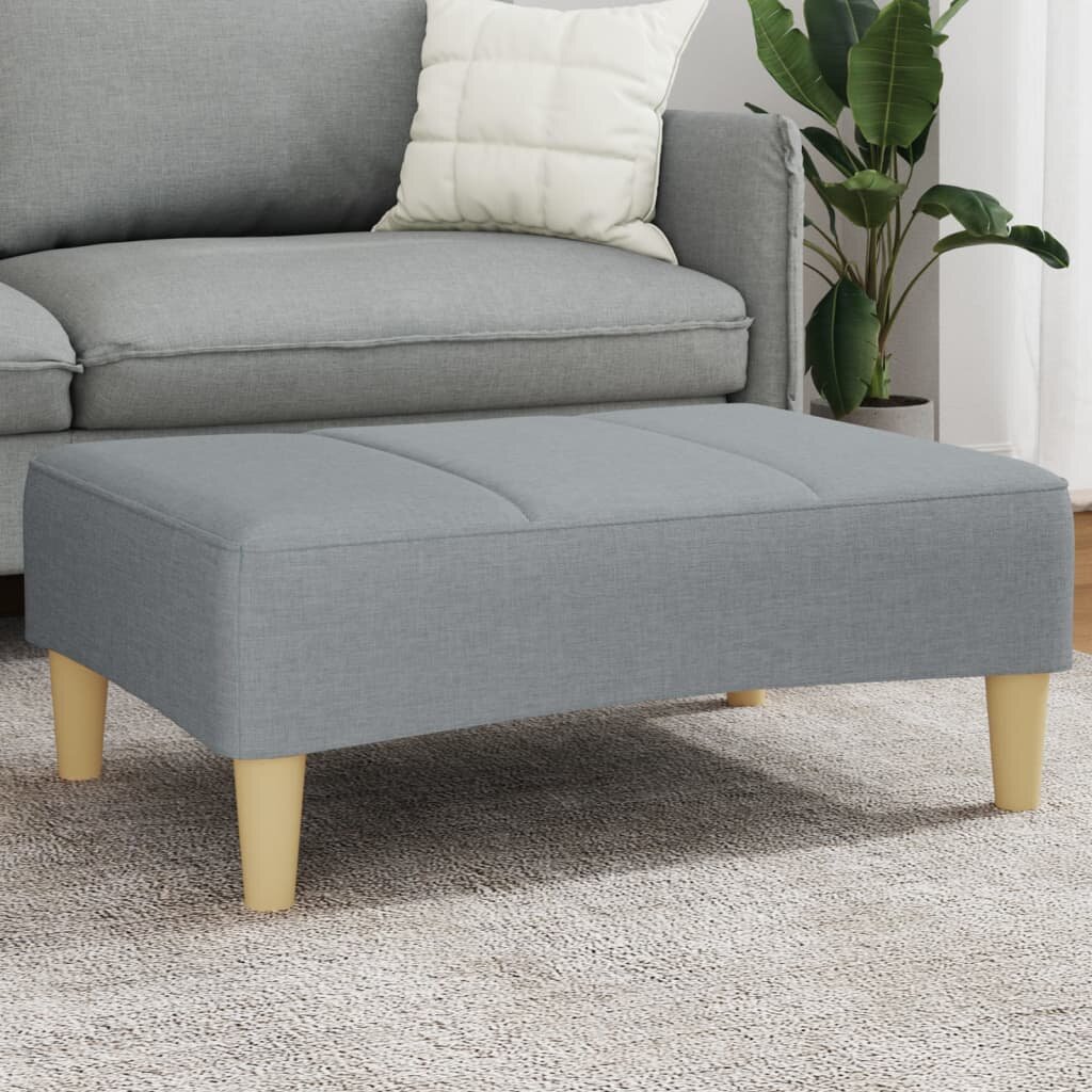 vidaXL Табуретка светлосива 77x55x31 см Плат