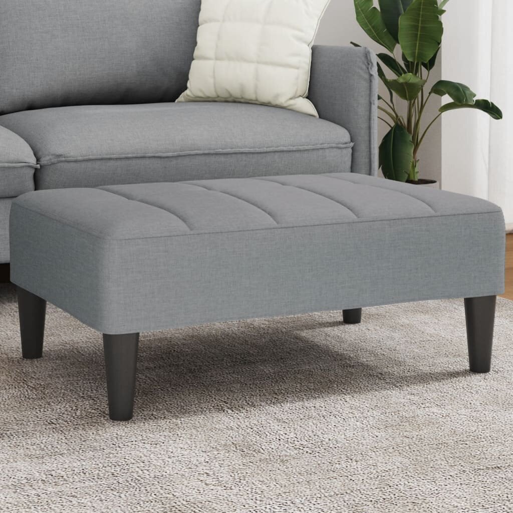 vidaXL Табуретка светлосива 77x55x31 см Плат
