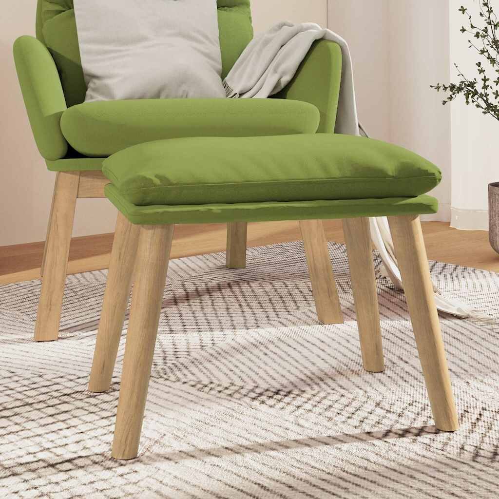 vidaXL Табуретка светлозелена 45x295x35 см кадифе