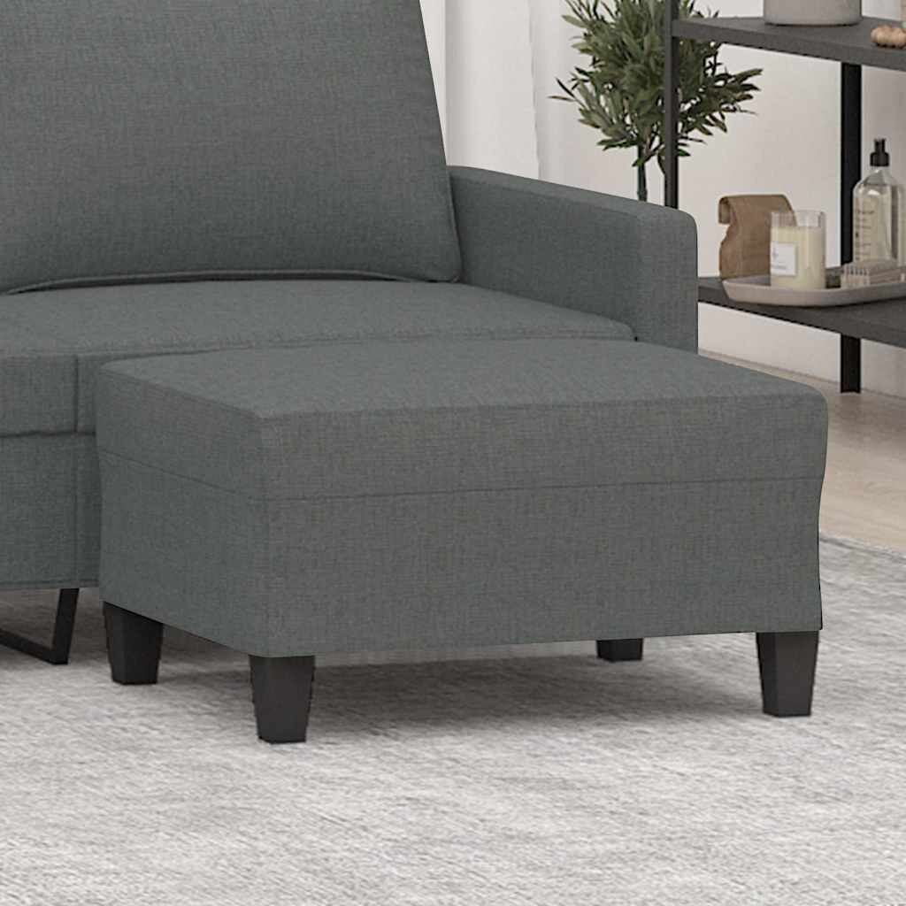 vidaXL Табуретка Тъмносив 70x55x41 см Плат