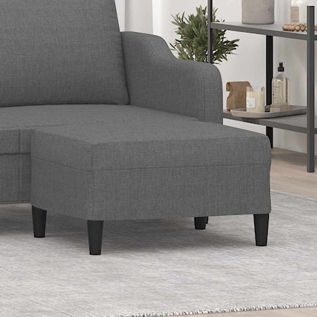 vidaXL Табуретка Тъмносив 70x55x41 см Плат