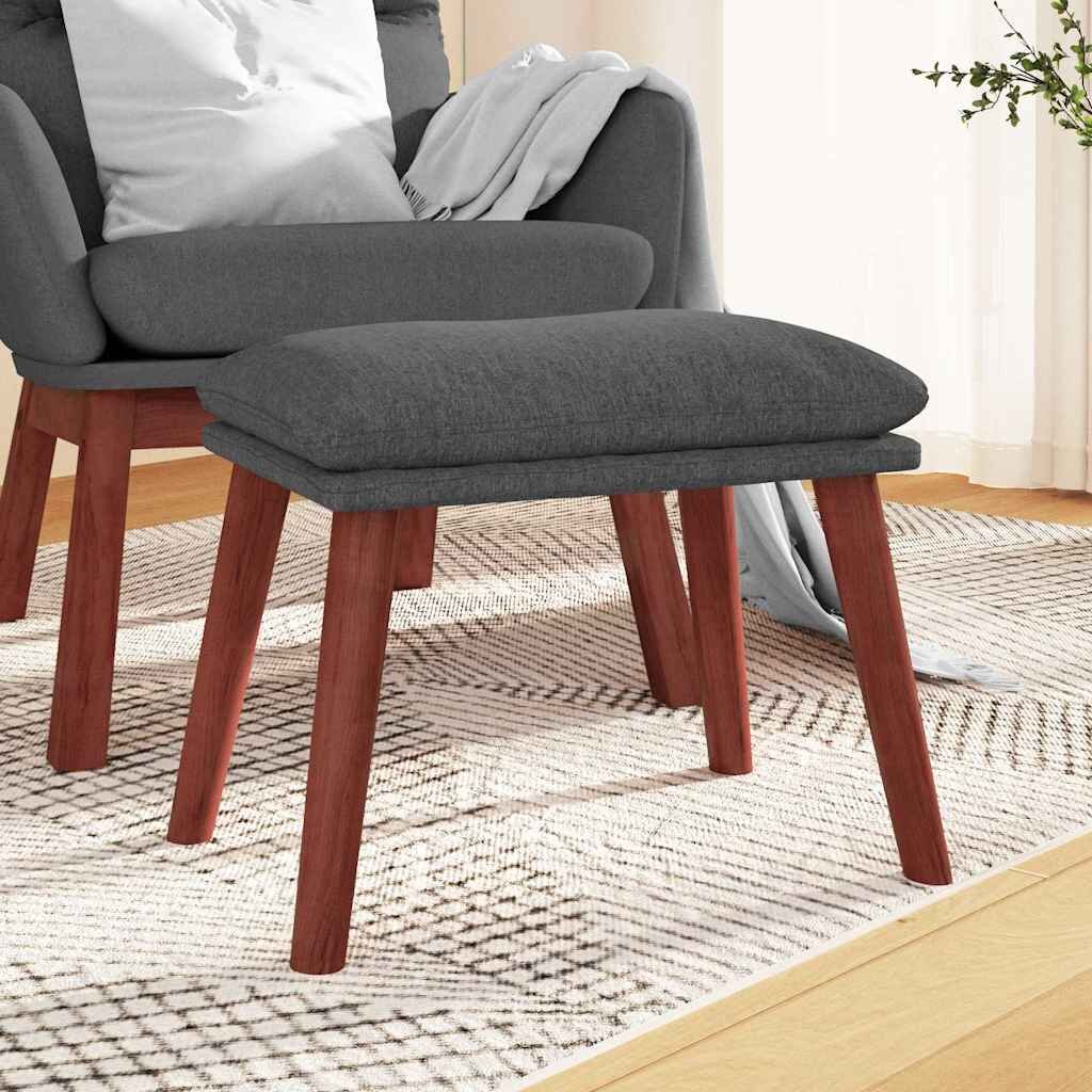 vidaXL Табуретка тъмносива 45x295x35 см текстил