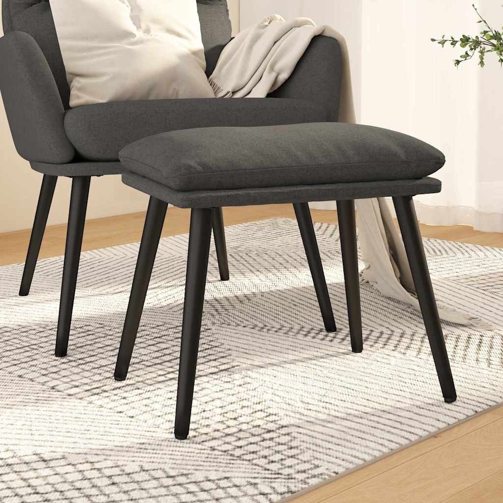 vidaXL Табуретка тъмносива 45x295x35 см текстил