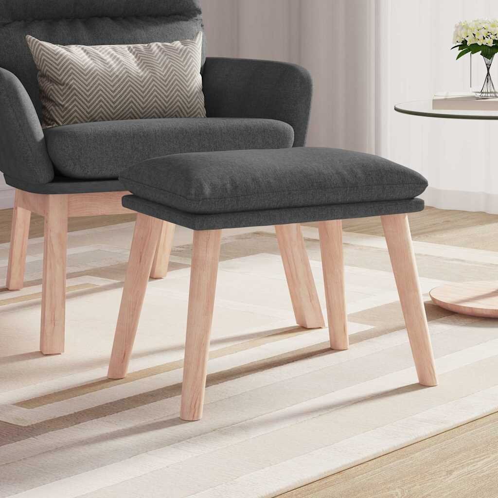 vidaXL Табуретка тъмносива 45x295x35 см текстил