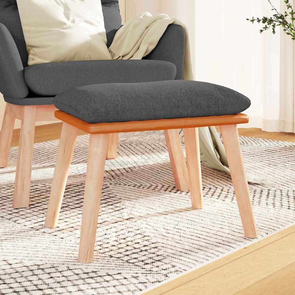 vidaXL Табуретка тъмносива 45x295x35 см текстил и изкуствена кожа