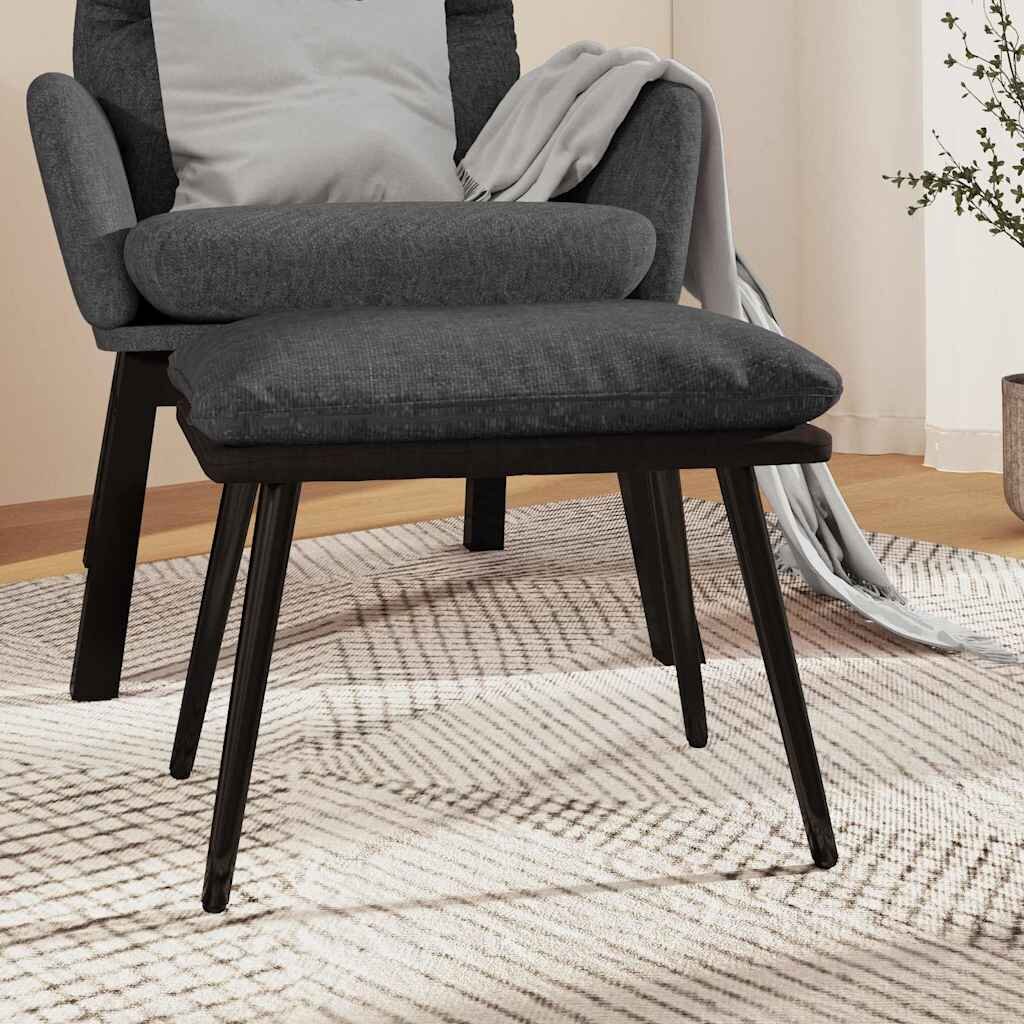 vidaXL Табуретка тъмносива 45x295x35 см текстил и изкуствена кожа