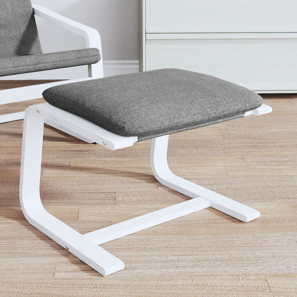vidaXL Табуретка тъмносива 51x41x40 см текстил