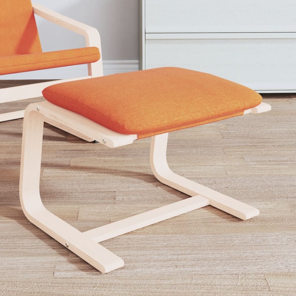 vidaXL Табуретка тъмножълта 51x41x40 см текстил