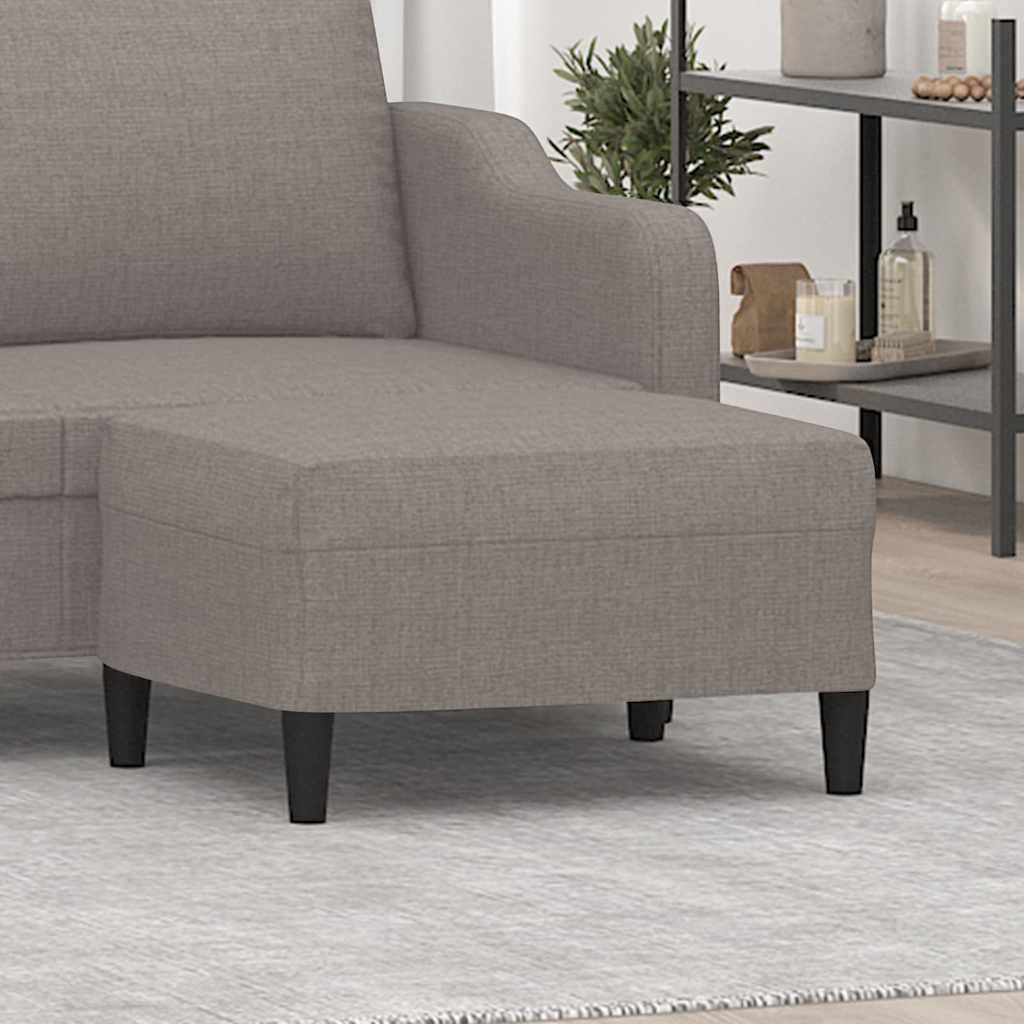 vidaXL Табуретка таупе 70x55x41 см плат