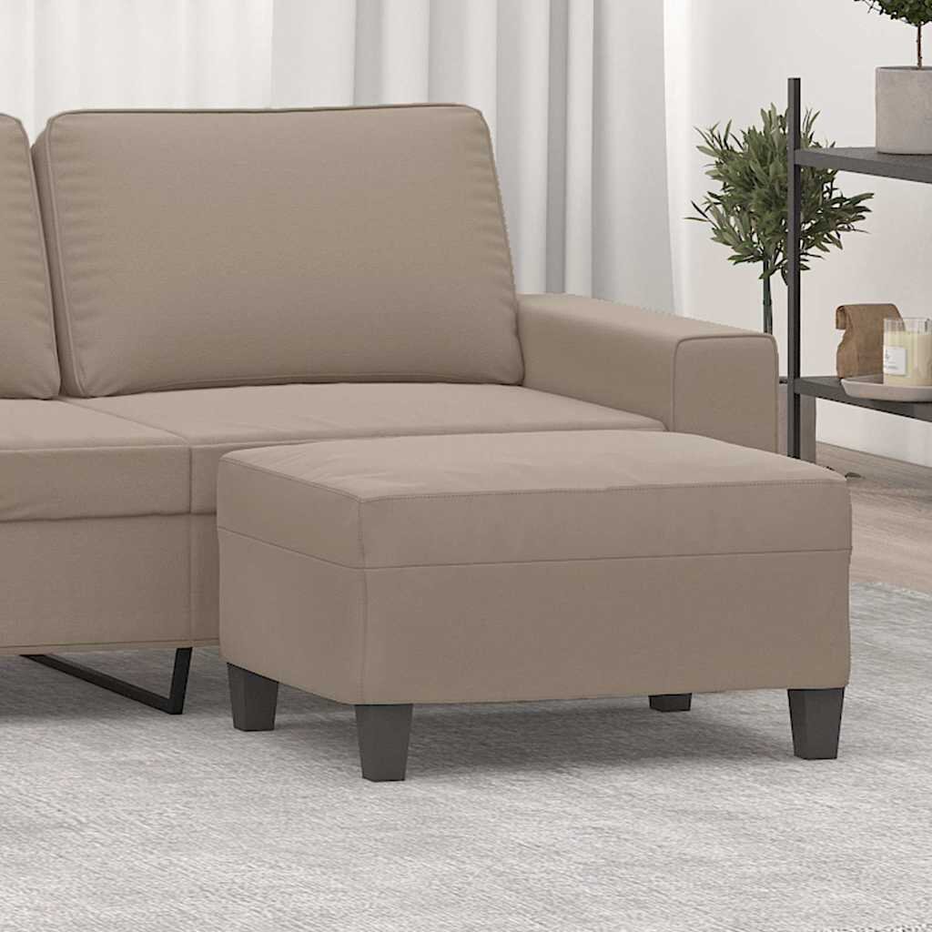 vidaXL Табуретка таупе 70x55x41 см плат микрофибър