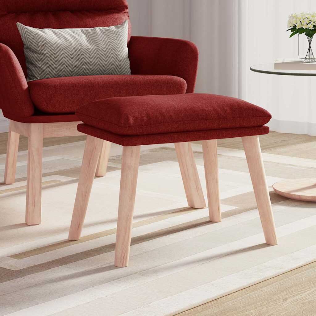 vidaXL Табуретка виненочервена 45x295x35 см текстил