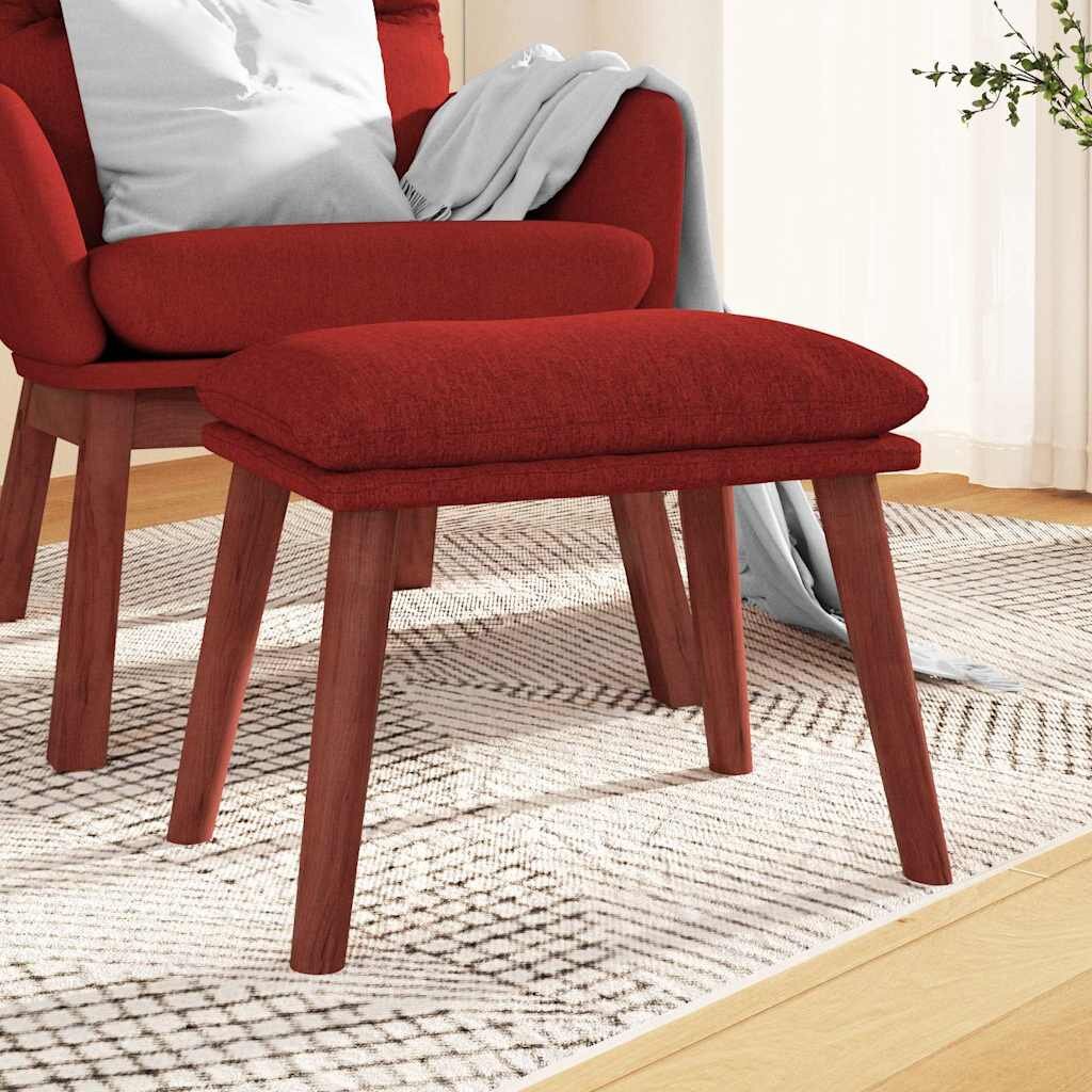vidaXL Табуретка виненочервена 45x295x35 см текстил