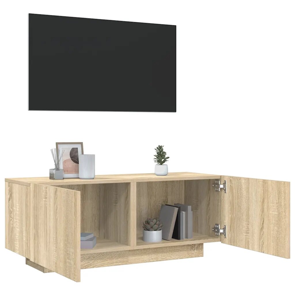 vidaXL ТB шкаф дъб сонома 100x35x40 см инженерно дърво
