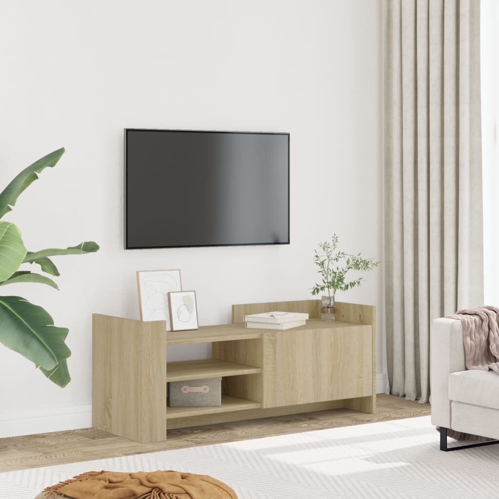 vidaXL ТB шкаф дъб сонома 100x35x40 см инженерно дърво