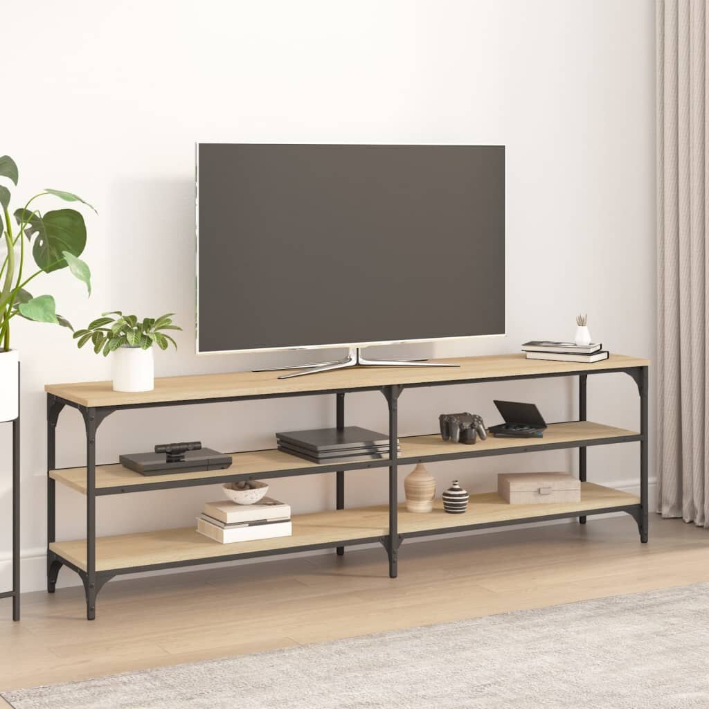 vidaXL ТB шкаф дъб сонома 160x30x50 см инженерно дърво